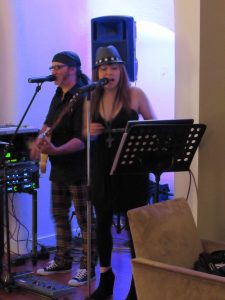 Silvana Poletti alla serata Champagne Fons Vinum alle scuderie del Castello di Govone